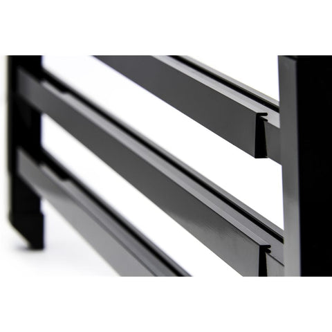 Camco 43976 Camco 43976 Screen Door Push Bar Single Style Black Aluminum With Molded Handles Installation Hardware