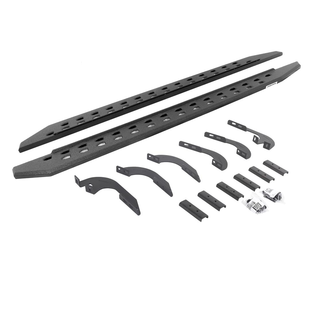 Go Rhino 69443280ST RB20 Slim Line Running Boards with Mounting Bracket Kit