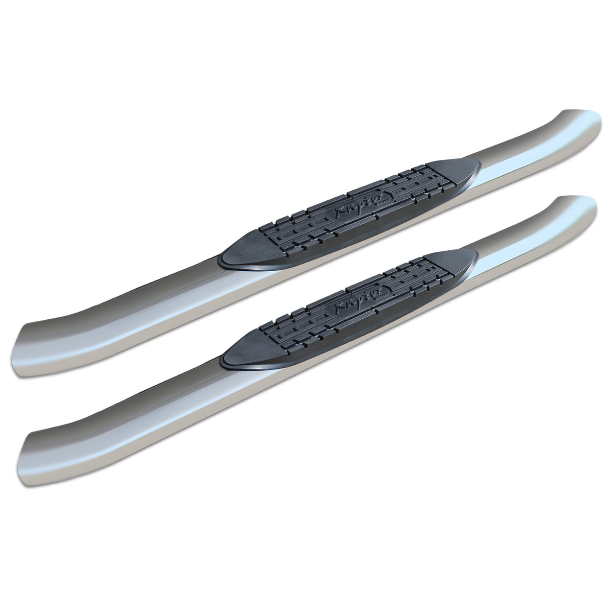 Raptor Series - 1502-0515M - 4 In OE Style Curved Oval Steps Polished ...