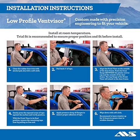 Auto Ventshade 894041 Seamless Ventvisor - 4 Piece
