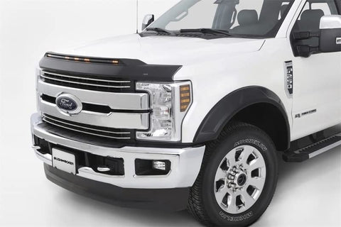 Auto Ventshade [AVS] Aeroskin Lightshield Hood Protector | 2017-2022 Ford F-250/F-350/F-450/F-550 Super Duty, Textured Black, 1 pc | 753135