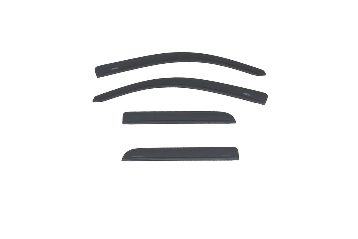 Auto Ventshade [AVS] Low Profile Ventvisor/Rain Guards - Color Match | Graphite Metallic | 894040-GPA | Fits 2015-2018 GMC Sierra, Double Cab