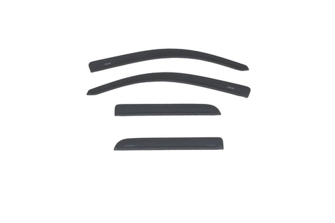 Auto Ventshade [AVS] Low Profile Ventvisor/Rain Guards - Color Match | Graphite Metallic | 894040-GPA | Fits 2015-2018 GMC Sierra, Double Cab