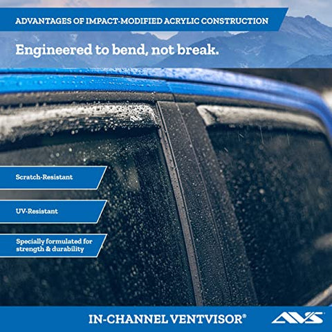 Auto Ventshade 194975 in-Channel Ventvisor Side Window Deflector