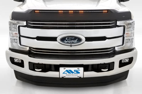 Auto Ventshade [AVS] Aeroskin Lightshield Hood Protector | 2017-2022 Ford F-250/F-350/F-450/F-550 Super Duty, Textured Black, 1 pc | 753135