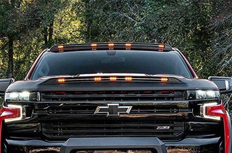 Auto Ventshade [AVS] Aerocab Marker Light - Color Match | Low Profile, Black, 1 pc | 698168-GBA | Fits 2019-2023 Chevrolet Silverado 1500