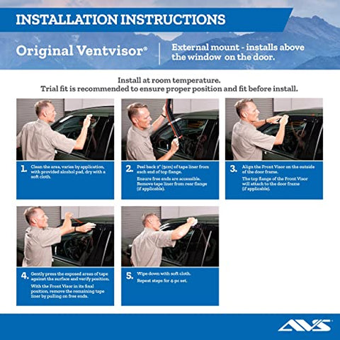 Auto Ventshade 94827 Original Ventvisor - 4 Piece