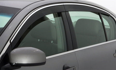 Auto Ventshade 794033 Ventvisor Low Profile Deflector 4 pc.; Smoke w/Chrome Trim;