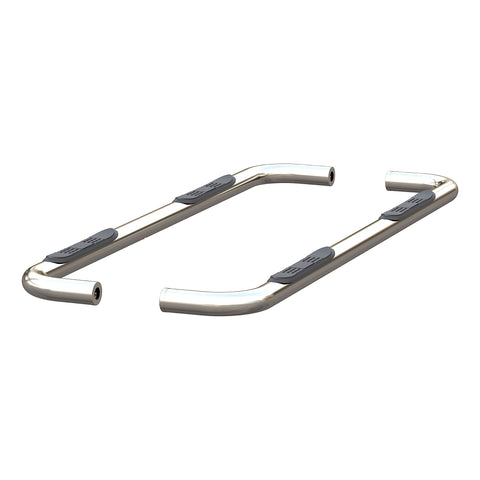 ARIES 204053-2 3-Inch Round Polished Stainless Steel Nerf Bars, No-Drill, Select Chevrolet Silverado, GMC Sierra 1500