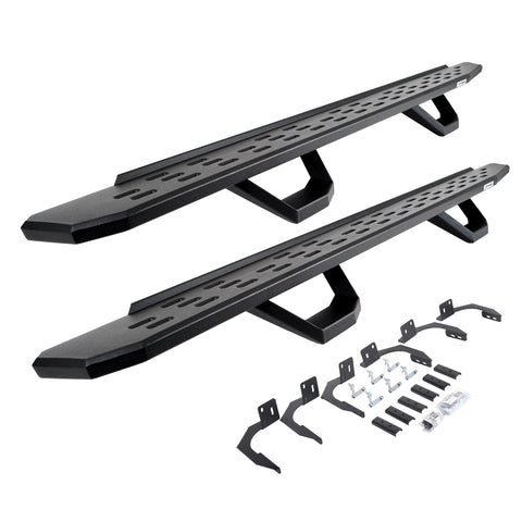Go Rhino 6961068720PC RB30 Running Boards with Mounting Brackets, 2 Pairs Drop Steps Kit