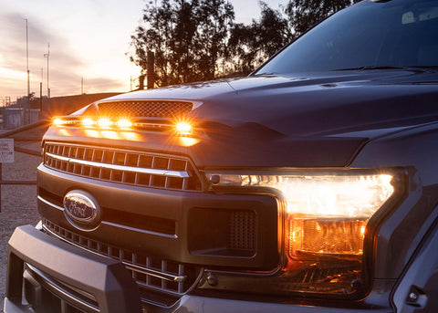 Auto Ventshade [AVS] Aeroskin Lightshield Hood Protector - Color Match | Low Profile, Diamond Black Crystal Pearl-Coat, 1 pc | 753163-PXJ | Fits 2019-2022 RAM 1500 (Excludes Rebel & TRX Models)