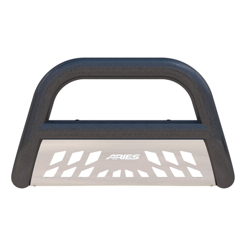 ARIES AL45-3006 Big Horn 4-Inch Black Aluminum Bull Bar, Select Ford F-250, F-350 Super Duty