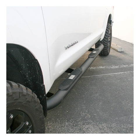 ARIES AL232013 Big Step 4-Inch Round Black Aluminum Nerf Bars Select Toyota Tundra