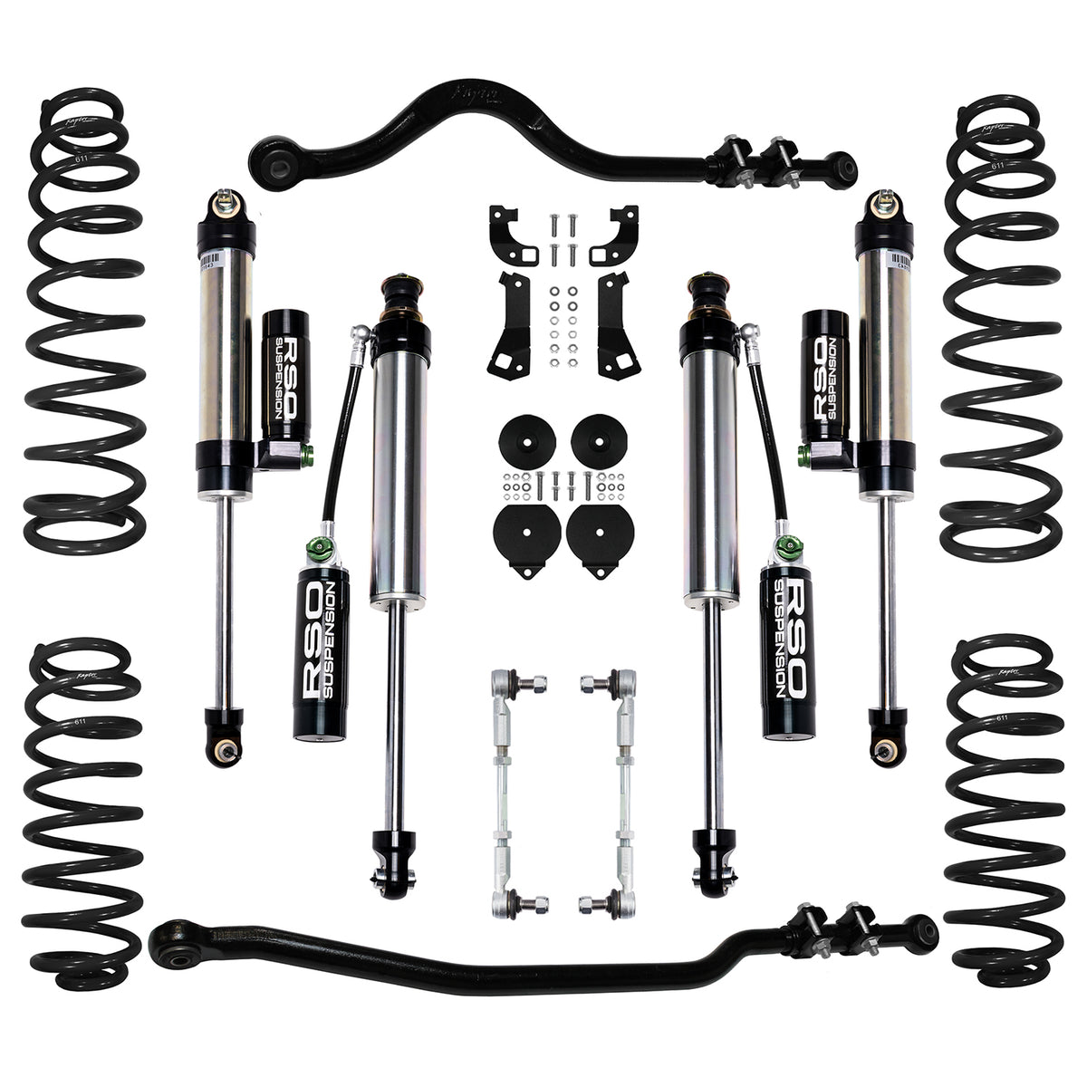 RSO Suspension - KJK2531 - 2.5 Inch Stage 3.1 Lift Kit - 07-18 Jeep Wrangler JK/JKU Lift Height: 2.5in Position: Front And Rear